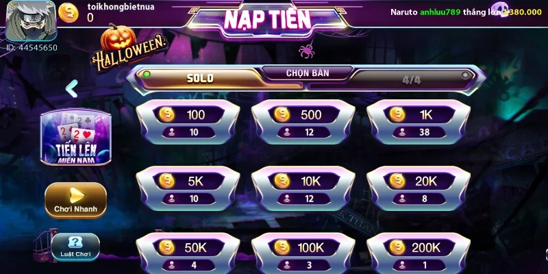 Điều cần biết khi chơi game tiến lên miền Nam