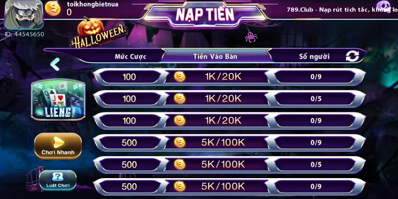 Lưu ý khi tham gia chơi game bài liêng